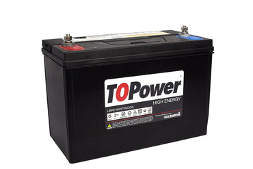Bateria Topower 100 Amp Borne Perno Al Centro 800 Cca