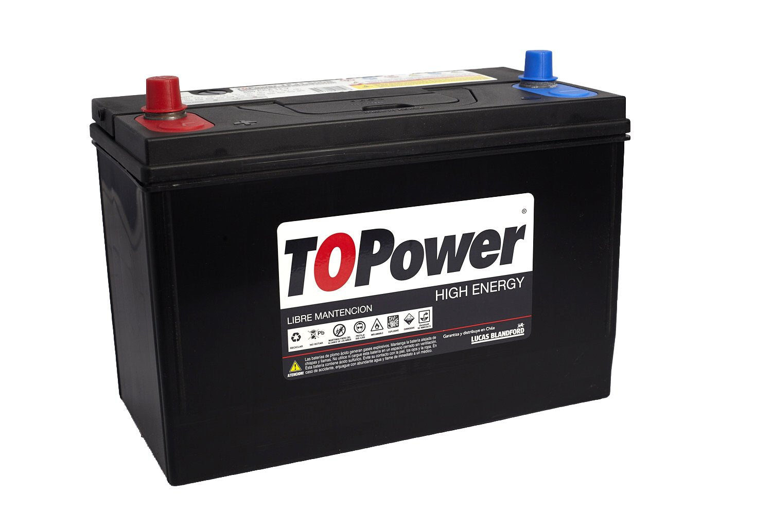 Bateria Topower 100 Amp Borne Estandar Al Centro 800 Cca