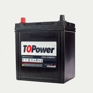 Bateria Topower 35 Amp Borne Delgado Izquierda 330 Cca