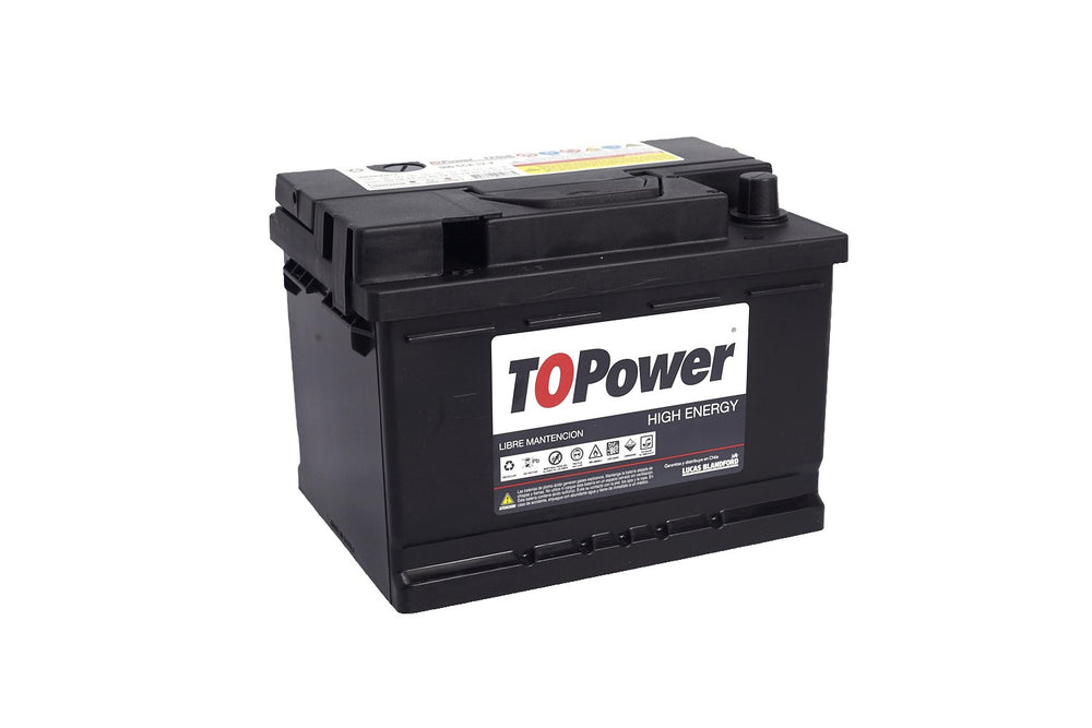 Bateria Topower 60 Amp Borne Estandar Izquierda 450 Cca