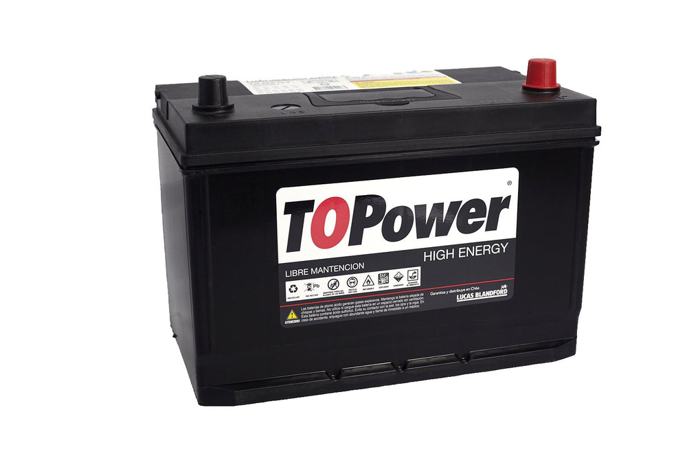 Bateria Topower 90 Amp Borne Estandar Derecha 735 Cca