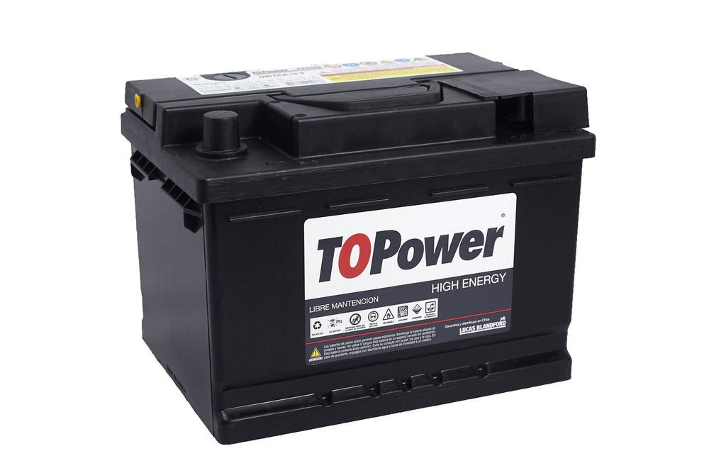 Bateria Topower 60 Amp Borne Estandar Derecha 450 Cca