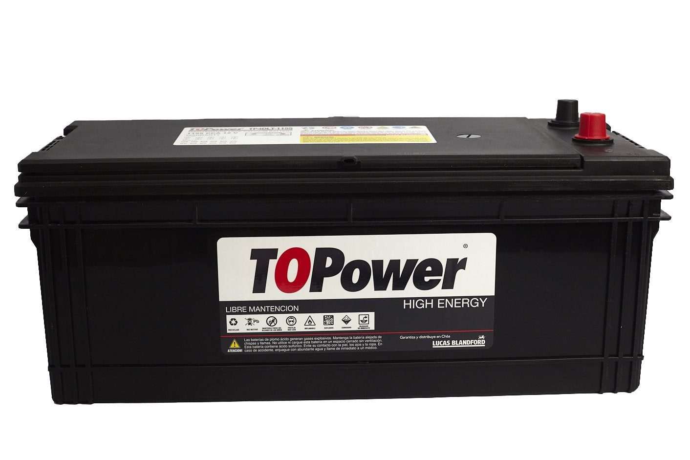 Bateria Topower 170 Amp Borne Estandar Izquierda 1155 Cca