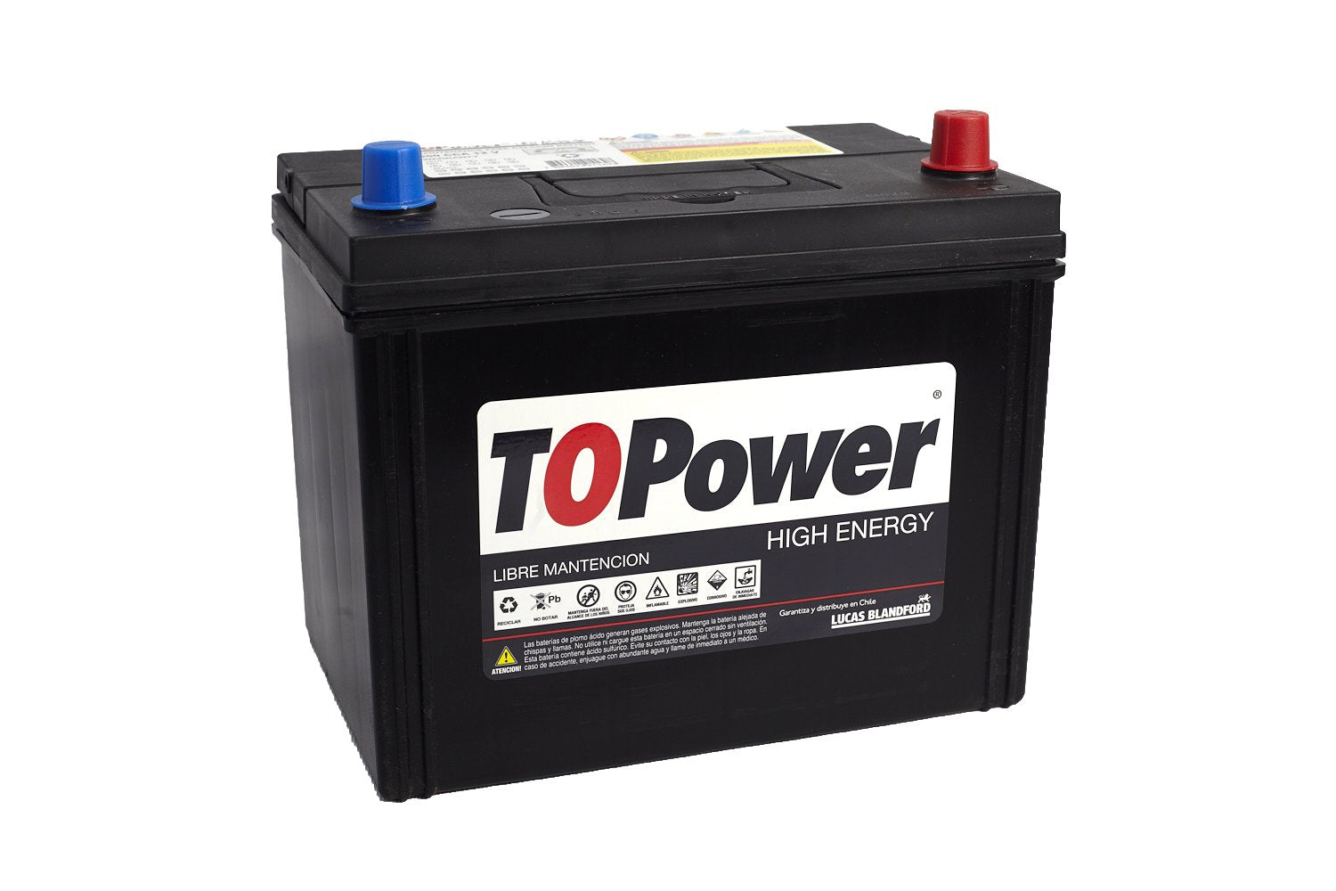 Bateria Topower 55 Amp Borne Estandar Derecha 510 Cca