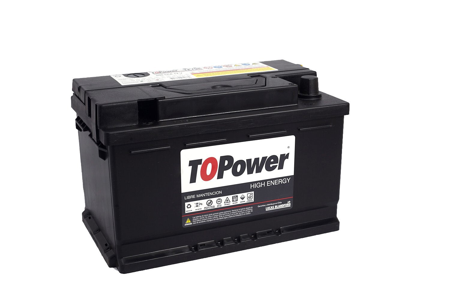 Bateria Topower 70 Amp Borne Estandar Izquierda 520 Cca