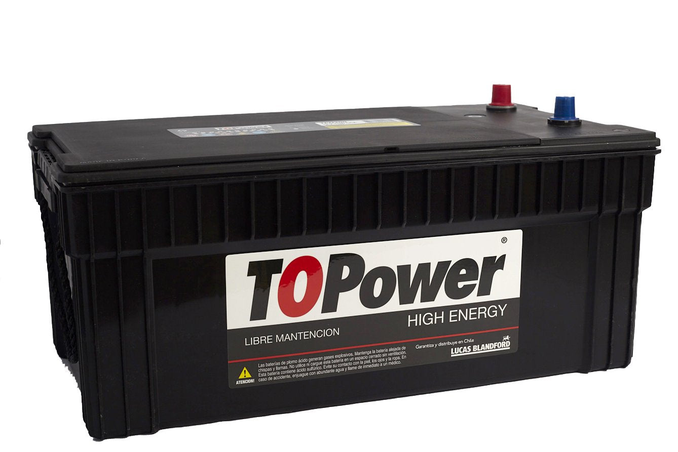 Bateria Topower 200 Amp Borne Estandar Derecha 1100 Cca