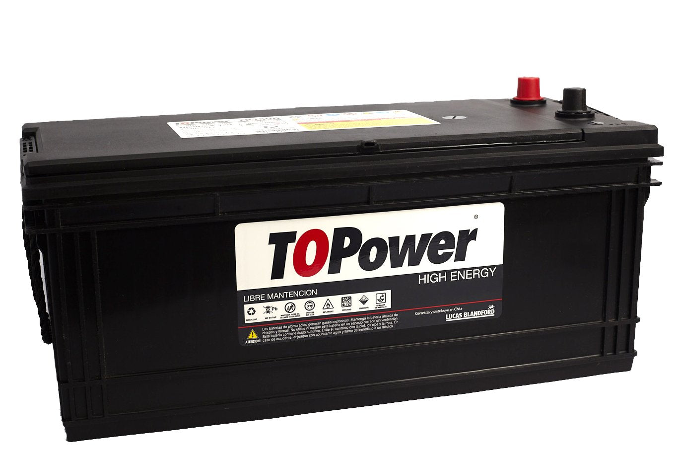 Bateria Topower 150 Amp Borne Estandar Derecha 1000 Cca
