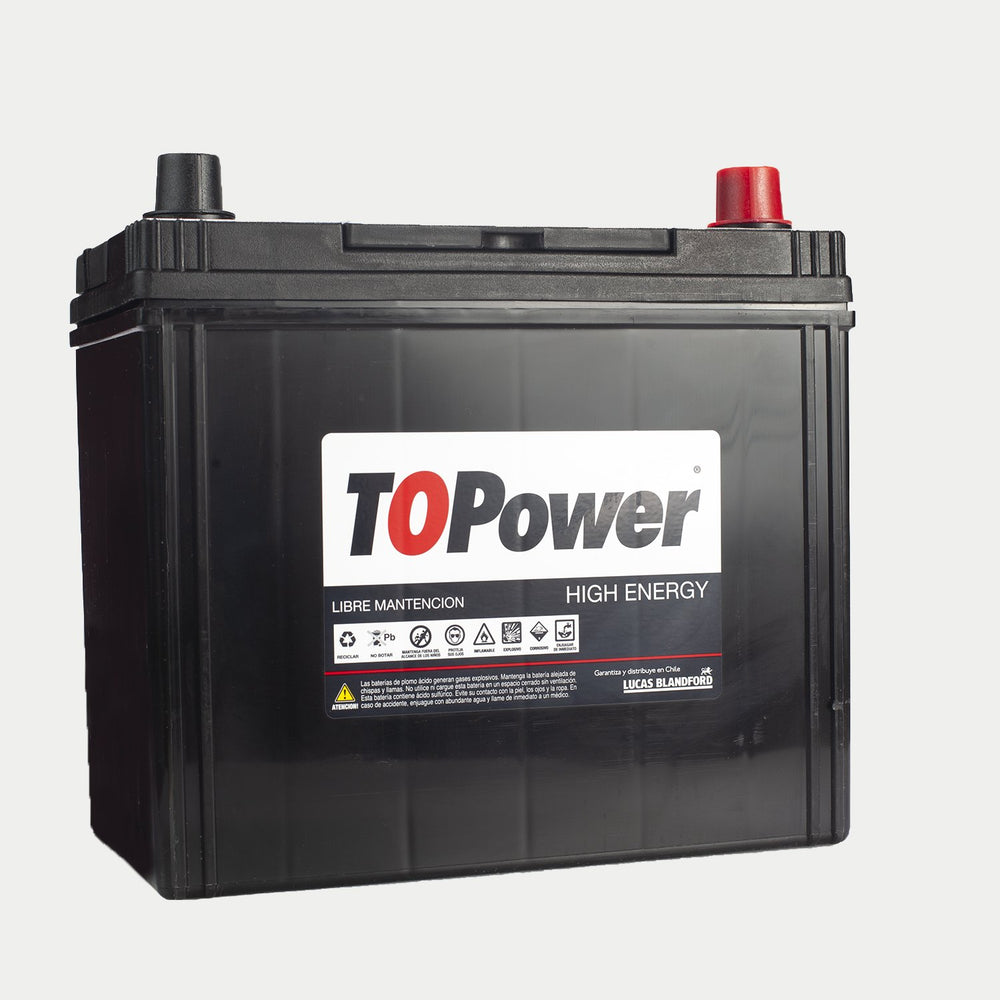Bateria Topower 45 Amp Borne Estandar Derecha 390 Cca