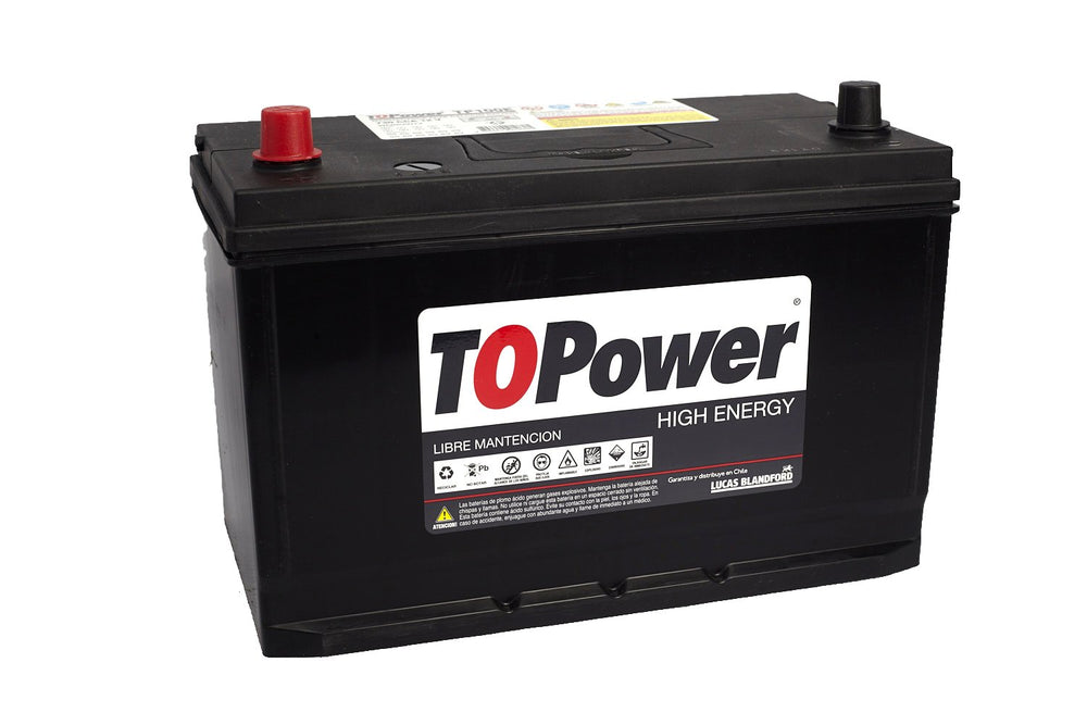 Bateria Topower 100 Amp Borne Estandar Izquierda 730 CCA